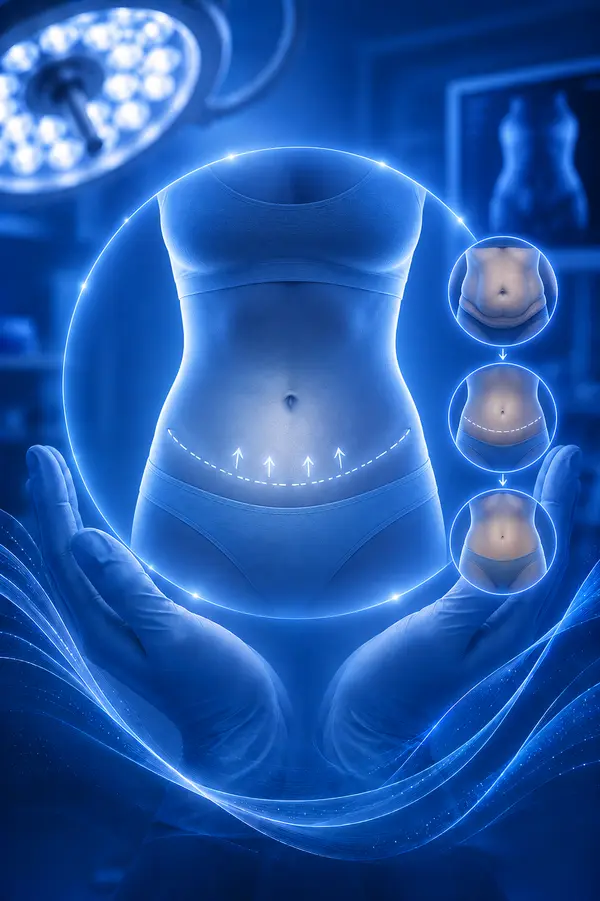 Plastie abdominale (abdominoplastie)